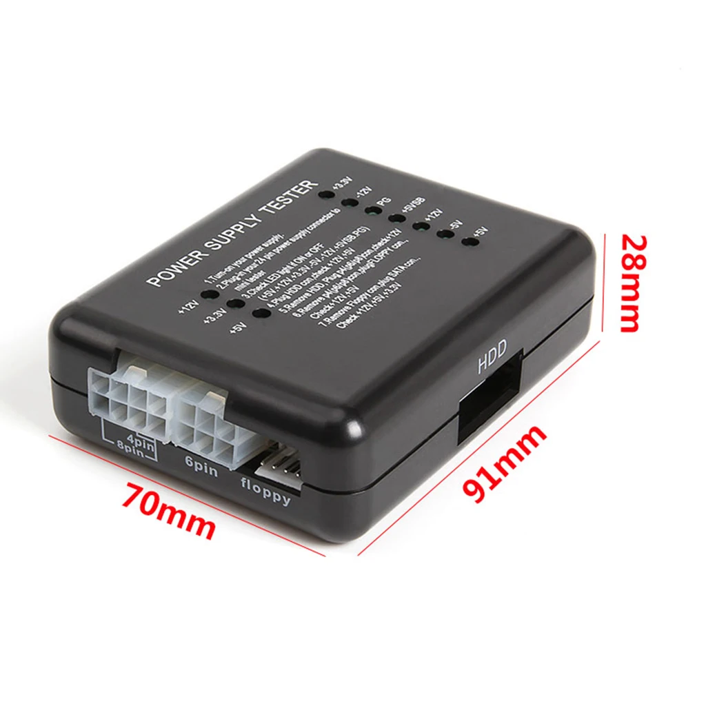 20/24-pin Power Supply Tester Computer Checker for ATX/SATA/HDD Black | Компьютеры и офис