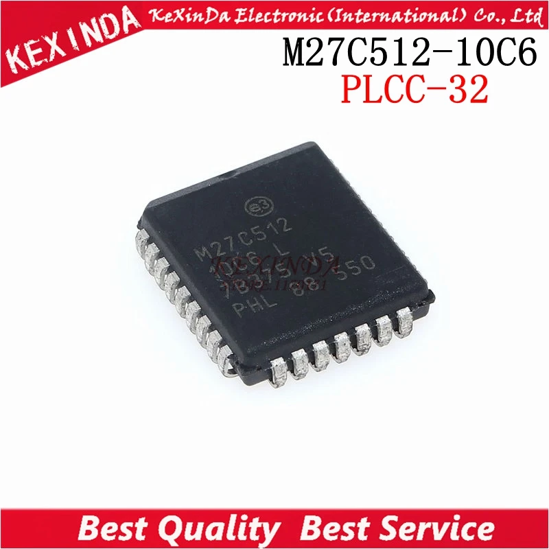 5 шт./лот 27C512 M27C512 PLCC32 IC | Электронные компоненты и принадлежности