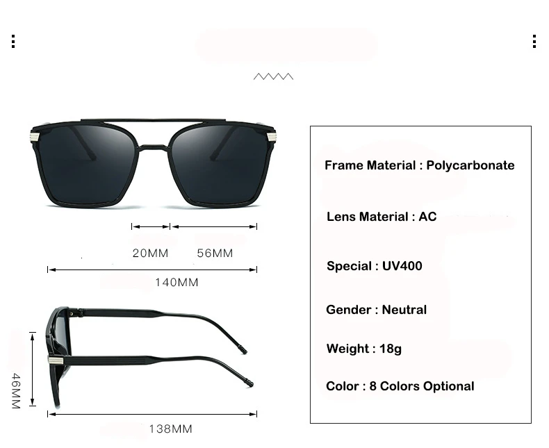 SHARK SAIL Brand Design Sunglasses Men Driver Shades Male Vintage Sun Glasses For Spuare Mirror Summer UV400 Oculos | Аксессуары для
