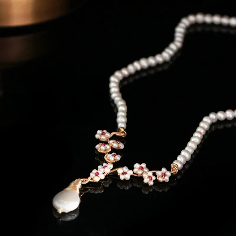 SINZRY ручная работа натуральный пресноводный жемчуг оригинальный винтажный кулон