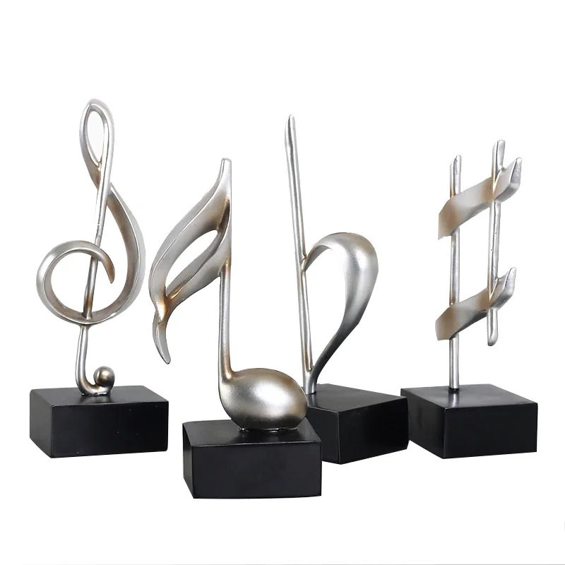 

Creative Modern Music Symbol Decoration Retro Resin Figurine Music Symbol Miniature Decor Birthday Gifts Home Decor Accessories