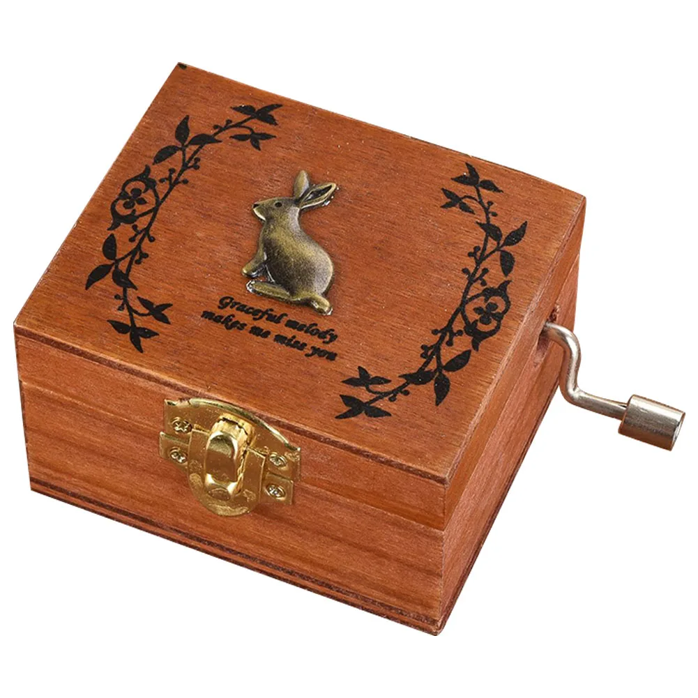 Детская музыкальная шкатулка классическая портативная рукоятка офисная