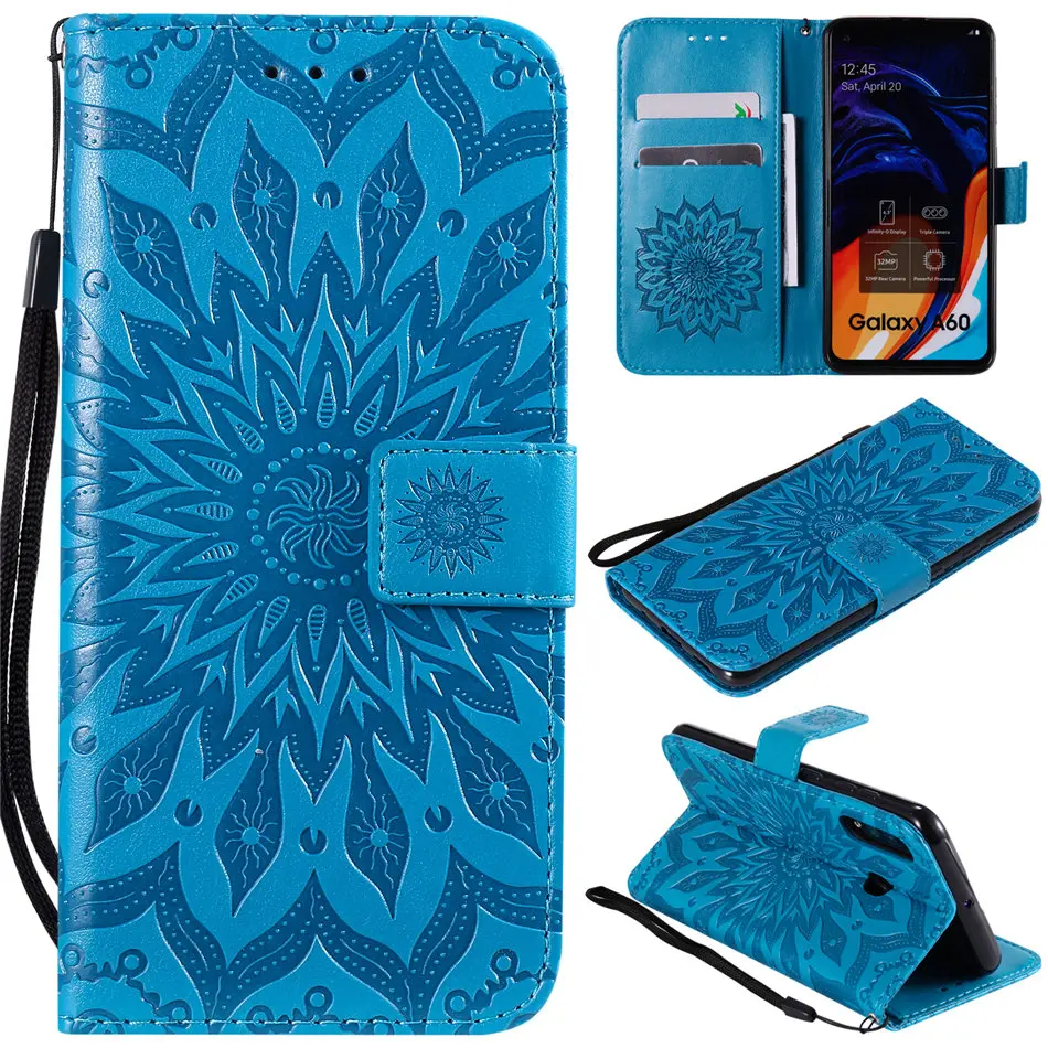 Мандала женский кожаный бумажник сумки для Moto E7 E6 G8 Power P40 P30 Note G7 Plus One Macro Z4 Play