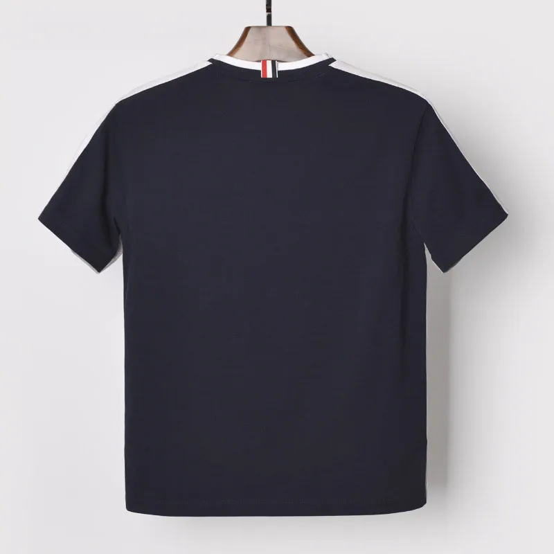 Мужская футболка с короткими рукавами и круглым вырезом TB THOM panell модные летние