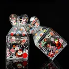 Рождественская прозрачная подарочная коробка из ПВХ, 1 шт., для снэков, Рождественского торта, печенья, упаковочные коробки для гостейдетей