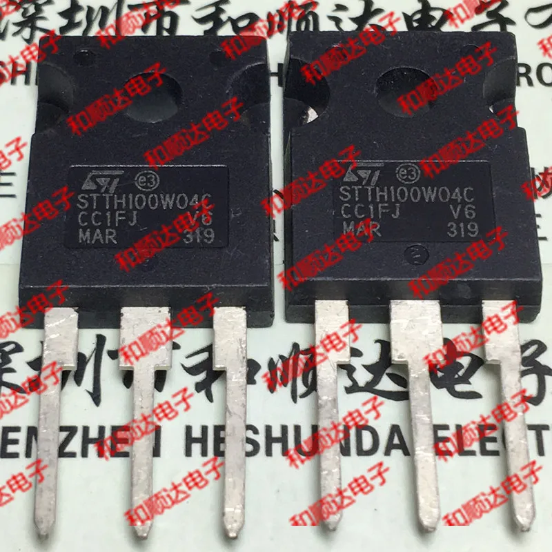 

Original New / 2pcs / STTH100W04C TO-247 100A 400V