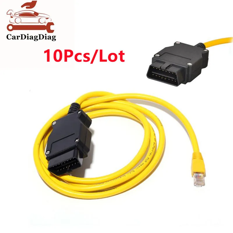 

10Pcs ENET Cable for BMW F-series ICOM OBD2 Coding Diagnostic Cable Ethernet to Data OBDII Coding Hidden Data Tool