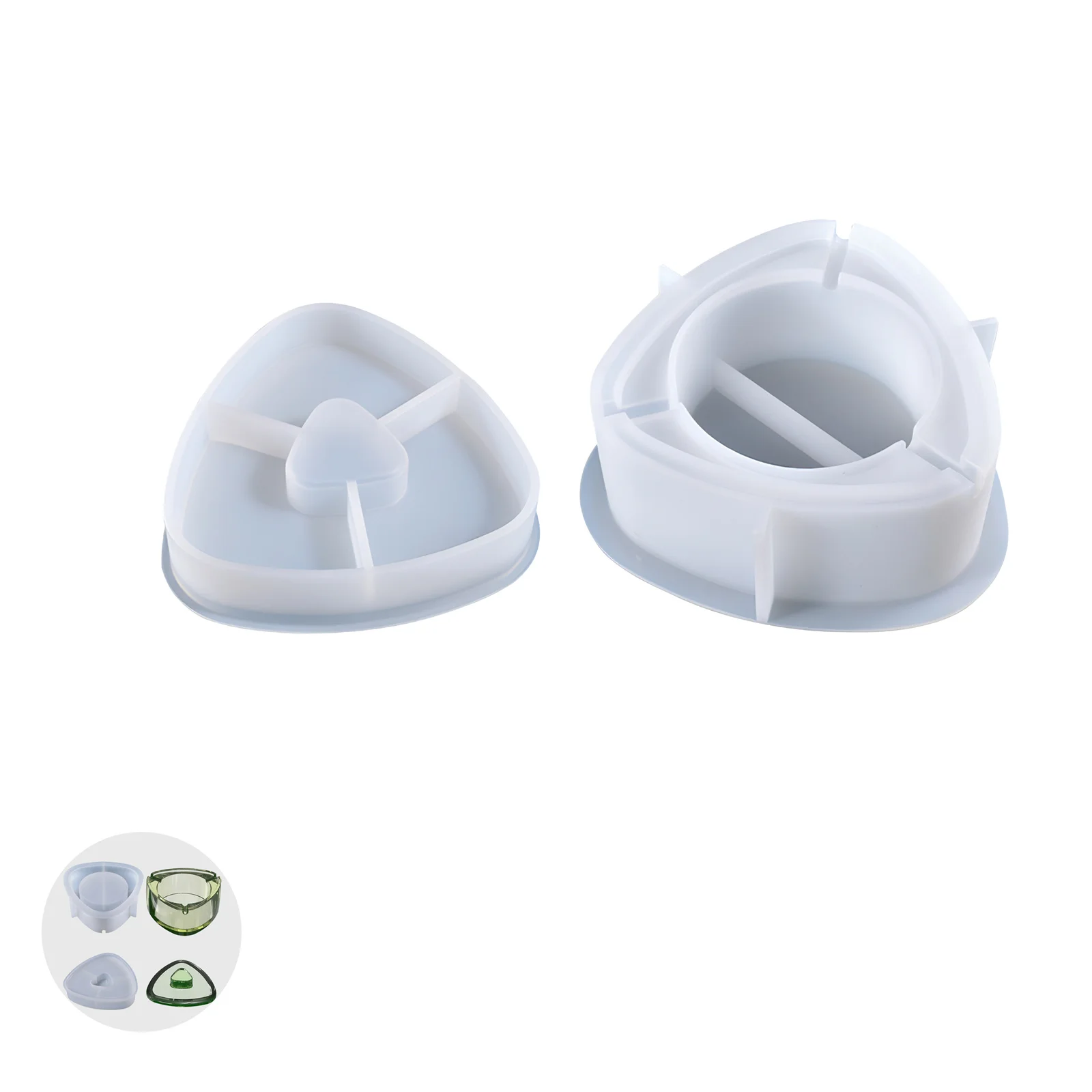 

Durable Silicone Ashtray Molds Perfect DIY Casting Tool For Making Ashtrays Easy To Demould Eco-Friendly Ashtray Making Tray