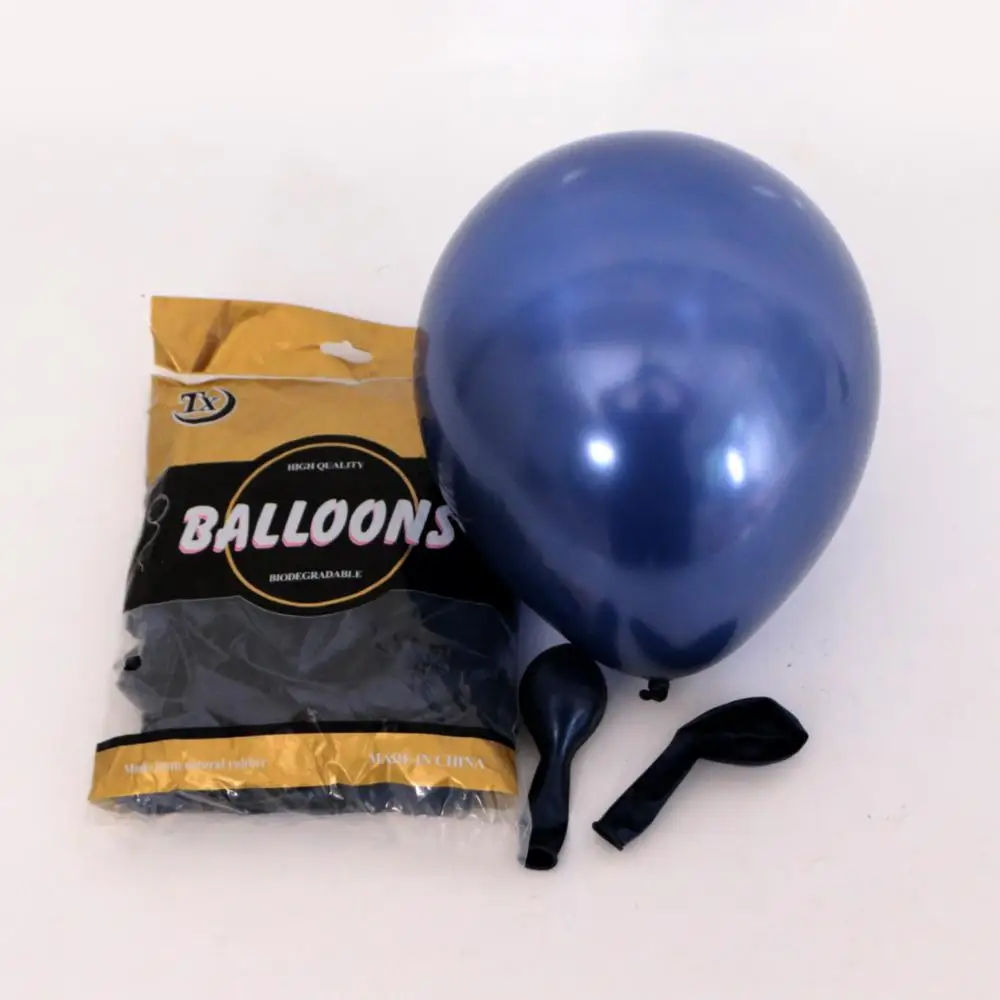 Pearl luminous blue 10 шт. 10-дюймовые латексные шары с двойным слоем бордового, красного, фиолетового цвета, металлические светящиеся синие шары на свадьбу, день рождения, вечеринку, декор на День святого Валентина - Цвет: Pearl luminous blue