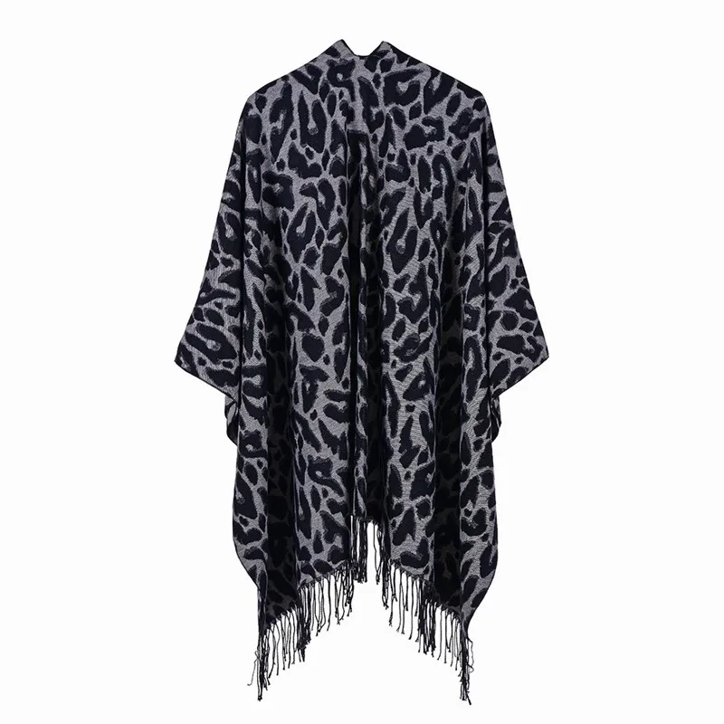 Big Leopard Print Long Women Scarfs Cashmere Imitation Ladies Warm Cape Soft Thick Gift To Shawl Wraps Lady Poncho Cheap |