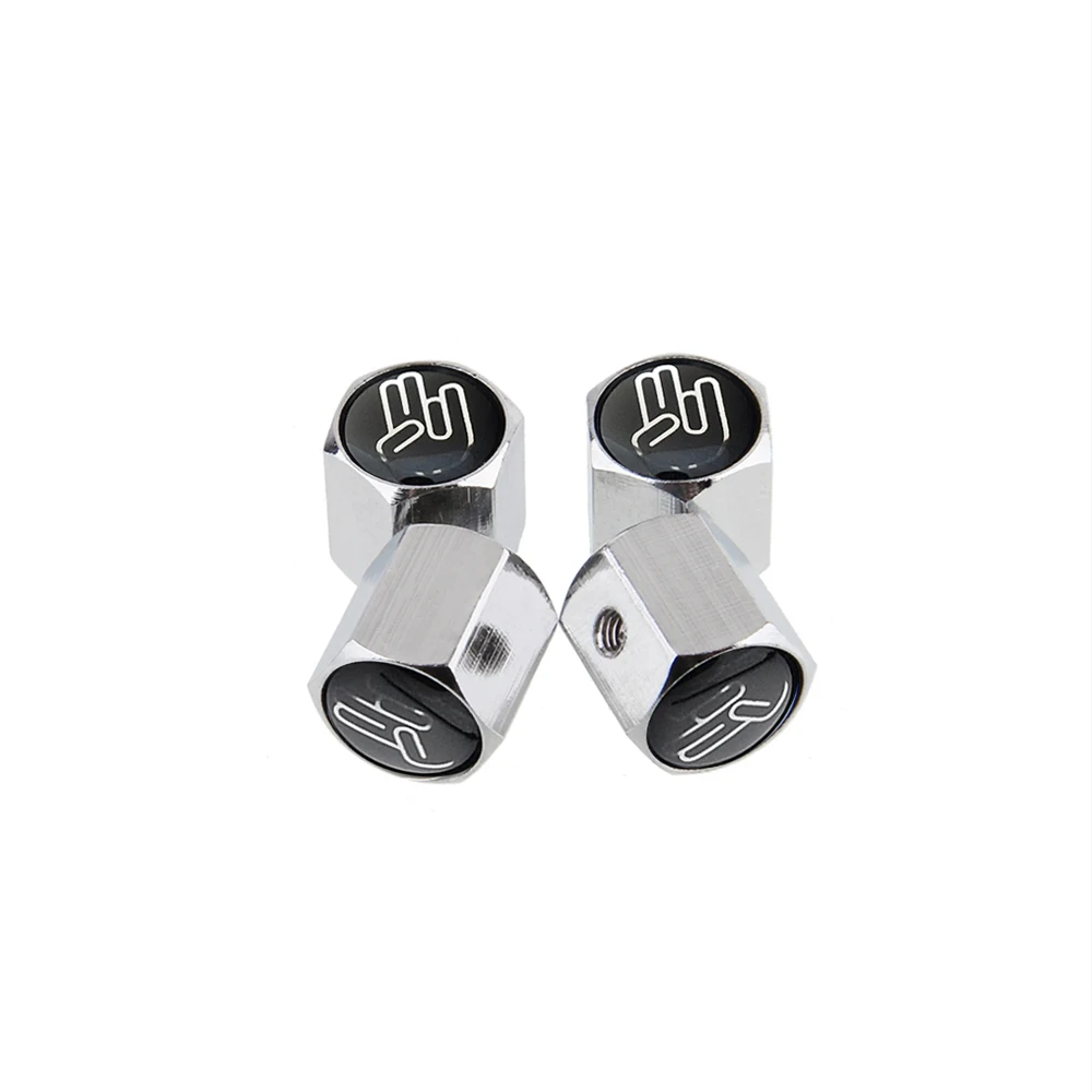 Автомобильный Стайлинг колпачки для клапанов шин жестов логотипа колеса