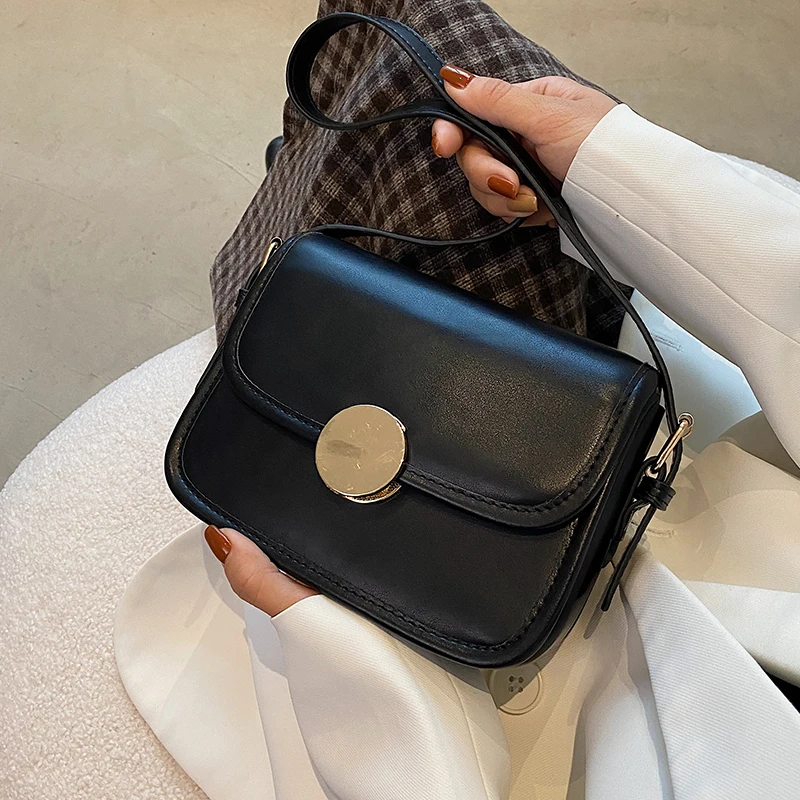 

Новинка 2021, Женская универсальная сумка-мессенджер высокого чувства ретро, модные квадратные сумки на одно плечо, роскошные дизайнерские к...