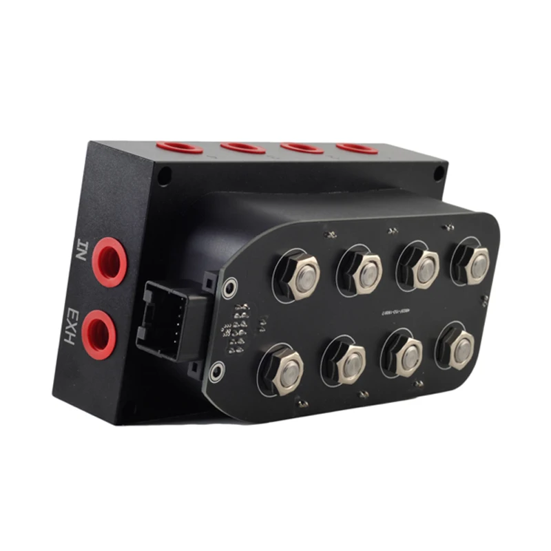 

Universal pneumatic shock absorber 1/4" 4-corner solenoid valve unit , Air ride suspension Manifold Solenoid valve (0-300psi)