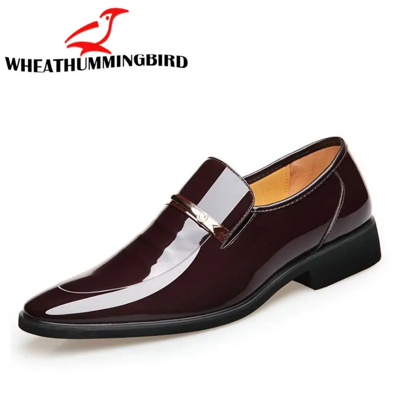 

New Fashion Men dress shoes Men pointed business Shoes Oxford Shoes Black brown men's leather shoes C21-32