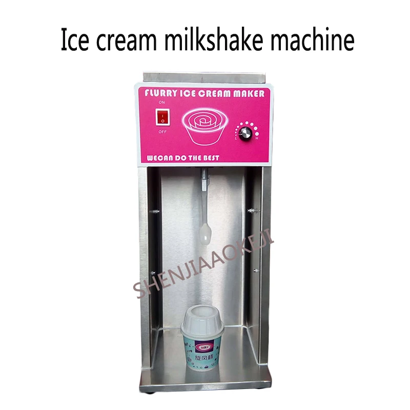 

Variable speed whirlwind ice cream mixer 350W Stainless steel 3600 rpm/min Ice cream milk shake machine 220V/110V