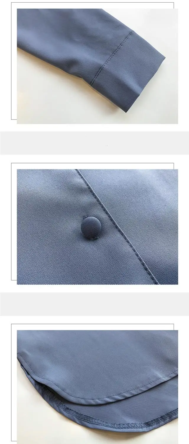 Блузка женская шифоновая с длинным рукавом и V-образным вырезом | Женская одежда