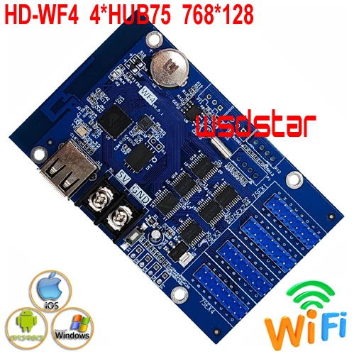 HD WF4 (HD W62 75 перестанут выпускать) полный Цвет светодиодный Управление карты 768*128 4 *