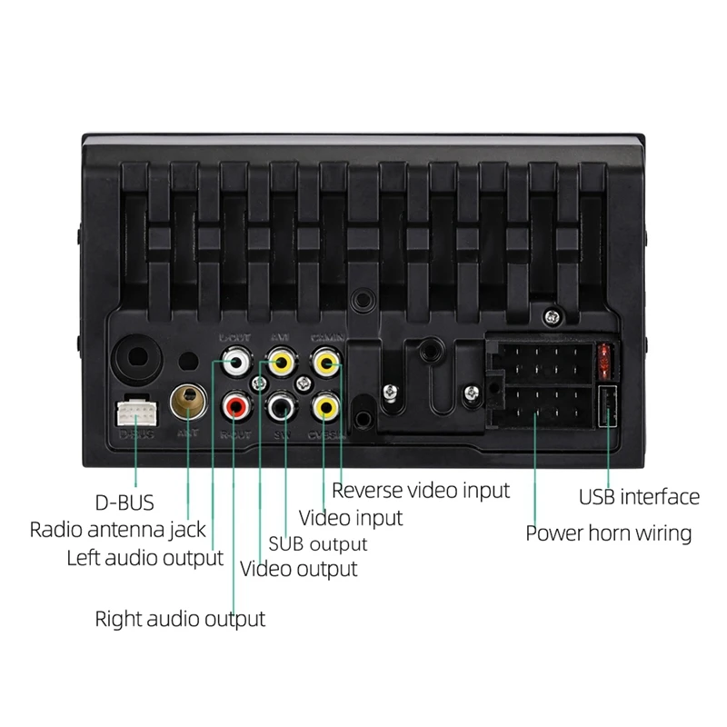 

2 Din Car Radio Android Auto Mp5 Video Player Bluetooth Handsfree Usb 7 inch Press Sn Stereo o with for Carplay