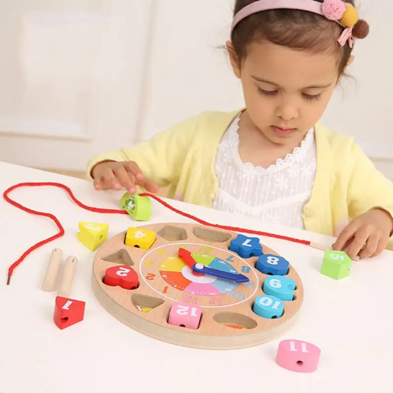 Детская интеллектуальная сила деревянные цифровые игрушки в виде животных из