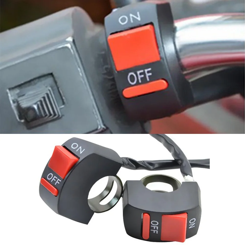 

22mm Universal Motorcycle Handlebar Flameout Switch Connector ON OFF Moto Light Switch Button For Scooter Motorbike Acessories