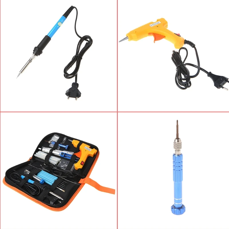 

EU 220V 60W Adjustable Temperature Electric Soldering Iron Welding Repair Kit