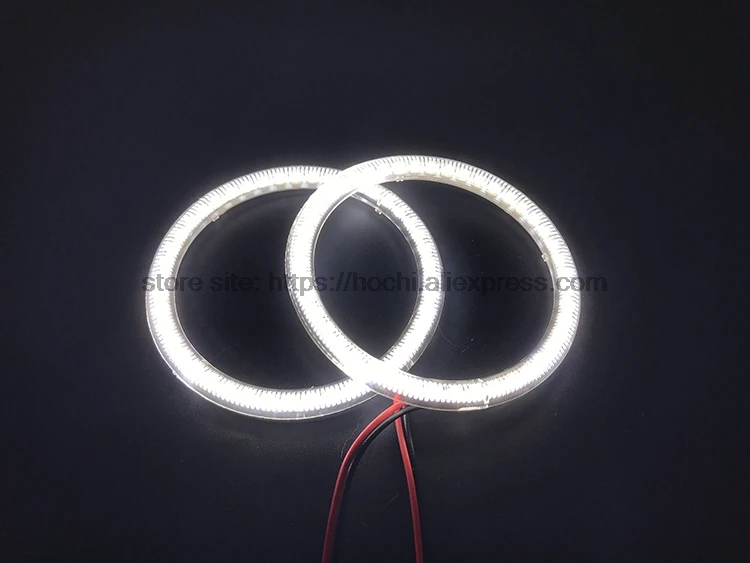 HochiTech ультра яркий SMD белый светодиодный angel eyes 2000LM 12V halo Кольцо Комплект дневного света DRL для Volvo XC70 2008