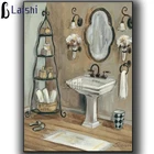 Алмазная мозаика 5D сделай сам, картина с полными квадратными и круглыми стразами в стиле ретро, украшение для ванной комнаты, мозаика для вышивки, домашнее ремесло, подарок, новинка