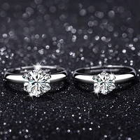 uunico 2020 new charm lovers ring fashion jewelry crystal engagement wedding rings for women men