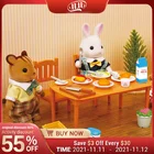 1:12 Miniatura кукольный домик, мебель, игрушка, Детская кукла, сделай сам, лесная семья, вилла, колебательная кровать, наборы для ванной, игрушки, подарки для девочек