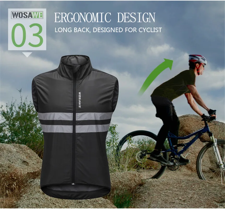 Мотоциклетная куртка без рукавов для горного велосипеда легкая ветрозащитная