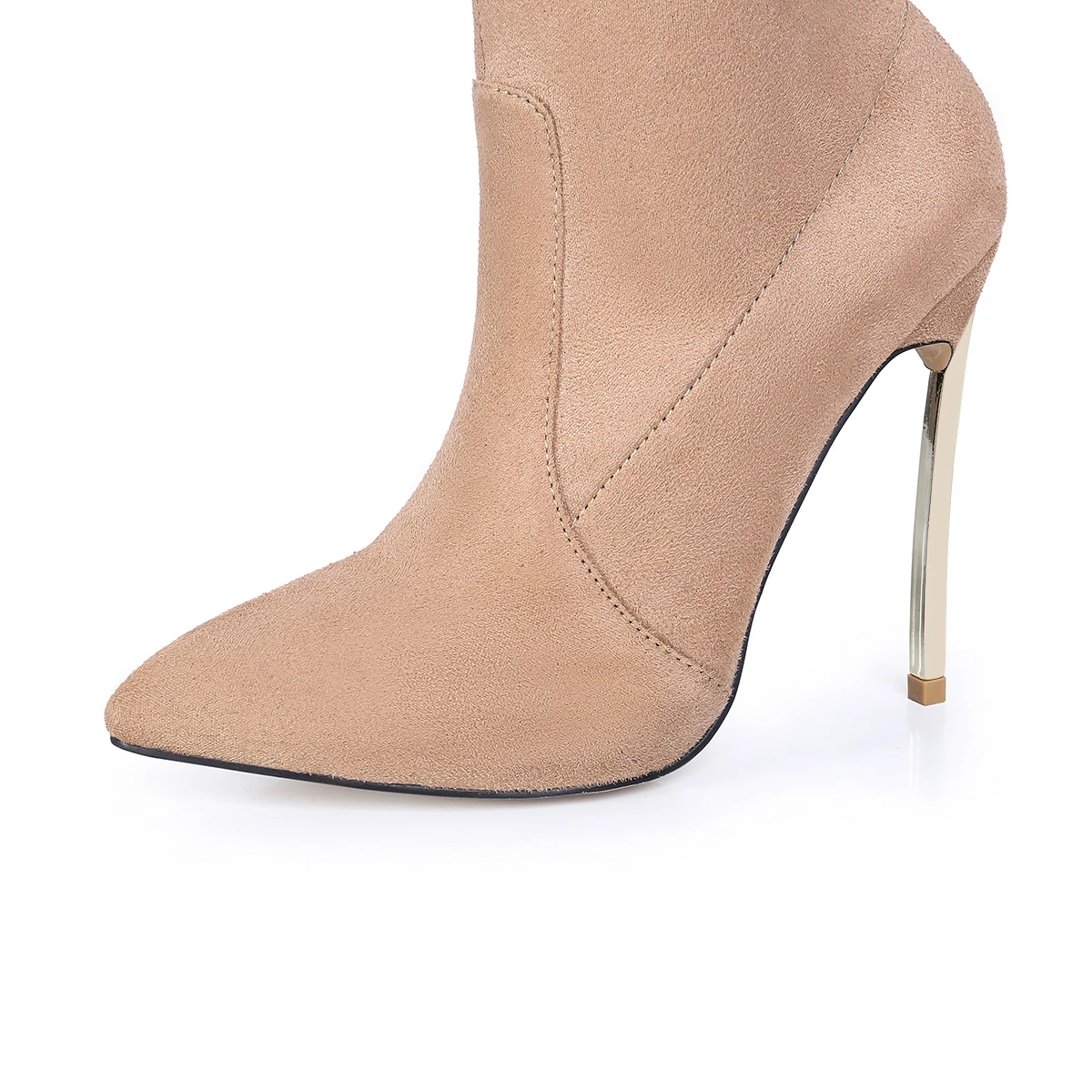 Женские облегающие сапоги Rumbidzo осенне-зимние выше колена из искусственной замши