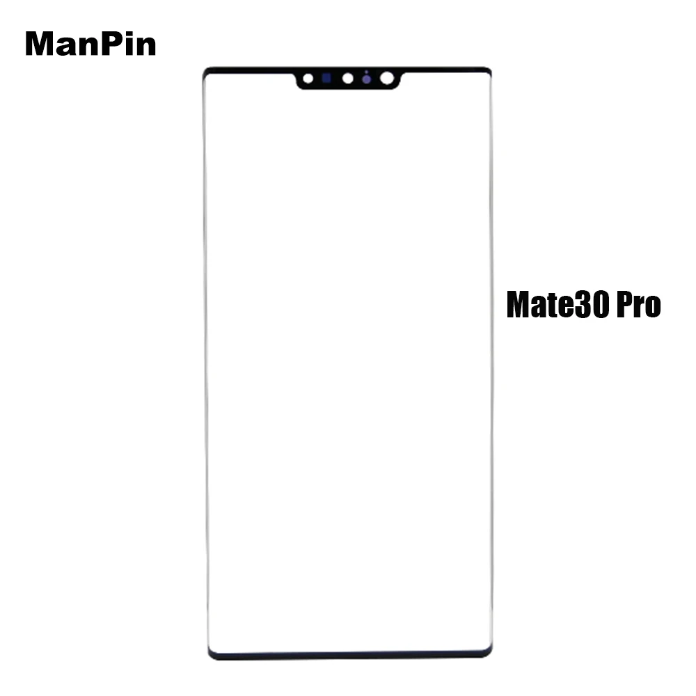 5pcs screen touch glass for huawei mate30 mate20 p30 pro lcd display front panel lens replace mobile phone repair spare parts free global shipping