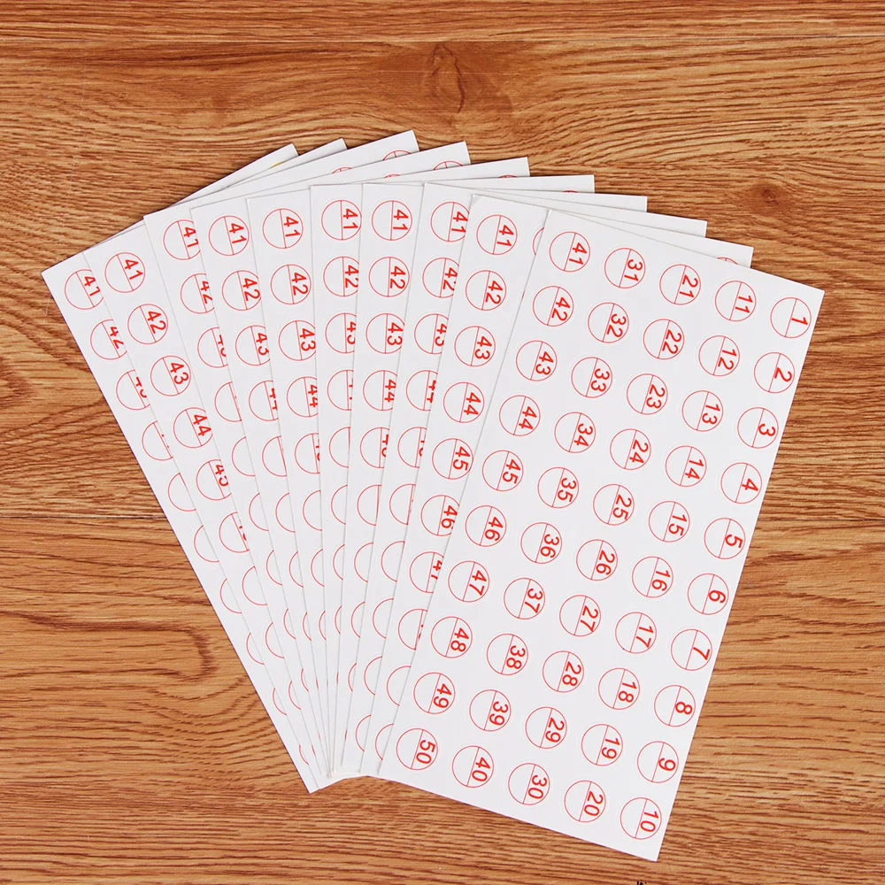 10 листов отличительные наклейки для этикеток самоклеющиеся пустые количество