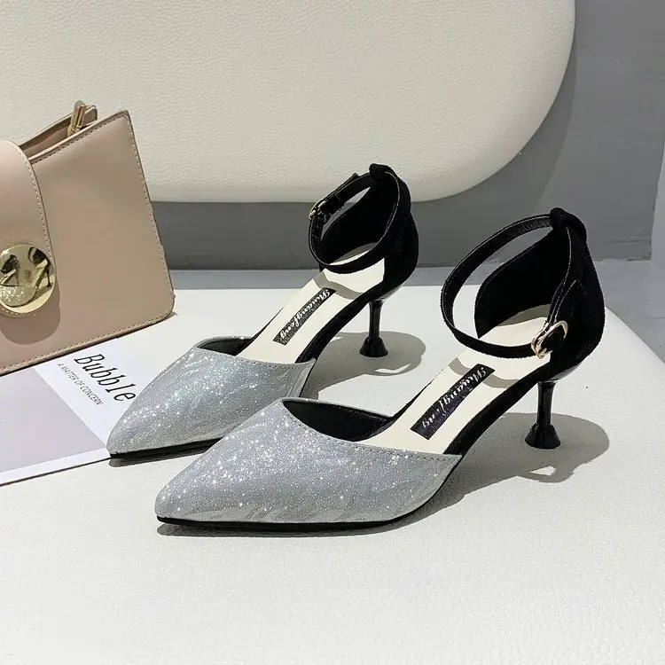 

Casual Heels Slip On 2021 Women's High-Heeled Shoes Brief Pumps Sandals Ladies Lace-Up Pointed Wedge Basketball Platform Comfort