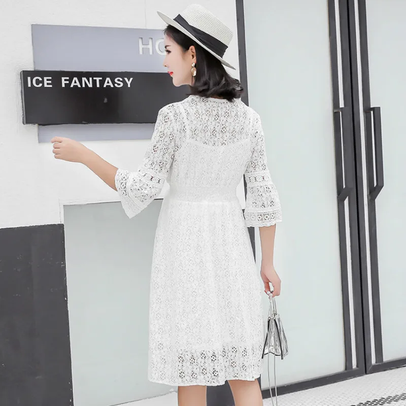 Платье для беременных подружек невесты летнее Новое модное кружевное платье с