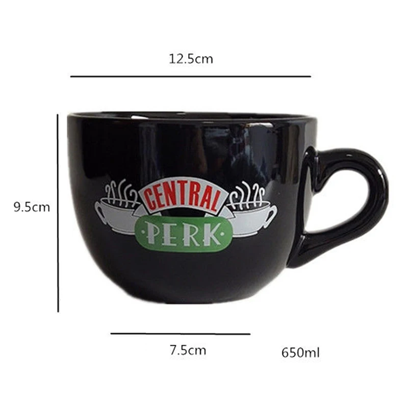 

Friends TV Show Series Central Perk Ceramic Coffee Tea Cup 650ml Friends Central Perk Cappuccino Mug Anniversary Gifts For Frien