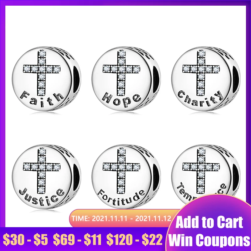 

Хорошая мораль семь достоинств Библии 925 пробы серебро-кареты украшены прозрачными фианитами круглые бусины, подходят к оригиналу Pandora, бра...