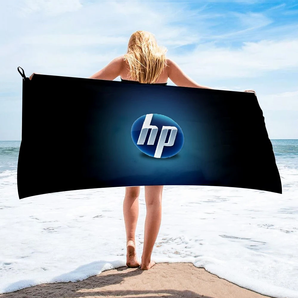 Банное полотенце из микрофибры с логотипом HP быстросохнущее пляжное Женская