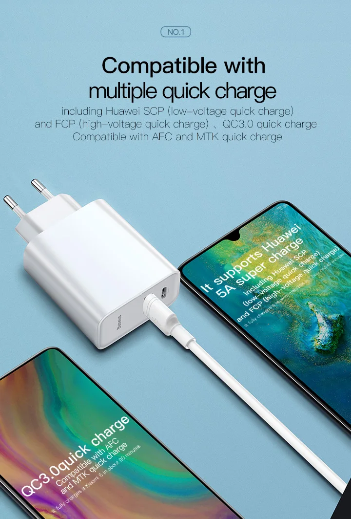 Baseus 30 Вт Быстрая зарядка 4,0 3,0 Мульти USB зарядное устройство для iPhone 11 Pro Max iPad Macbook SCP QC4.0 QC3.0 QC type C PD быстрое зарядное устройство