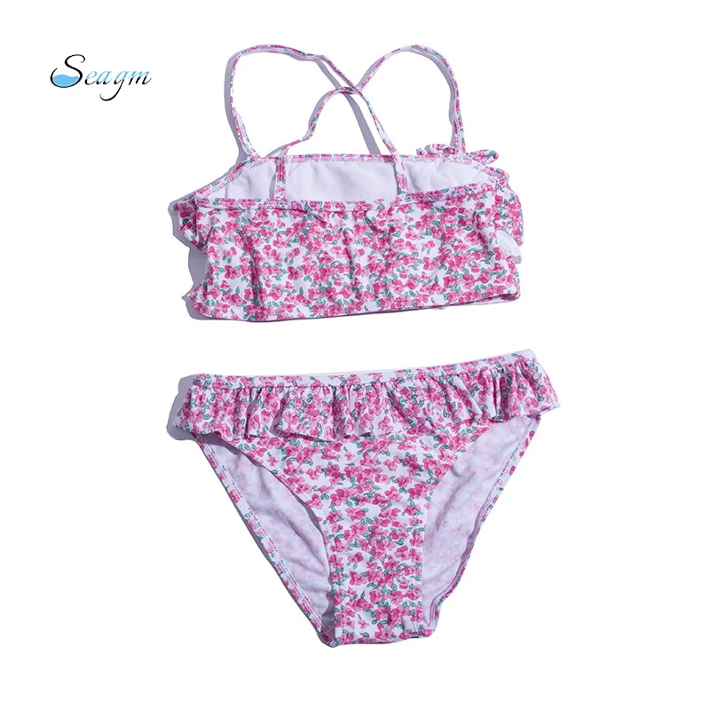 Купальник-бикини для девочек с принтом От 8 до 13 лет Falbala пляжная одежда купальный