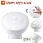Xiaomi Mijia светодиодный ночник датчик движения тела Инфракрасный пульт дистанционного управления Ночная лампа умный дом коридор Ночная лампа