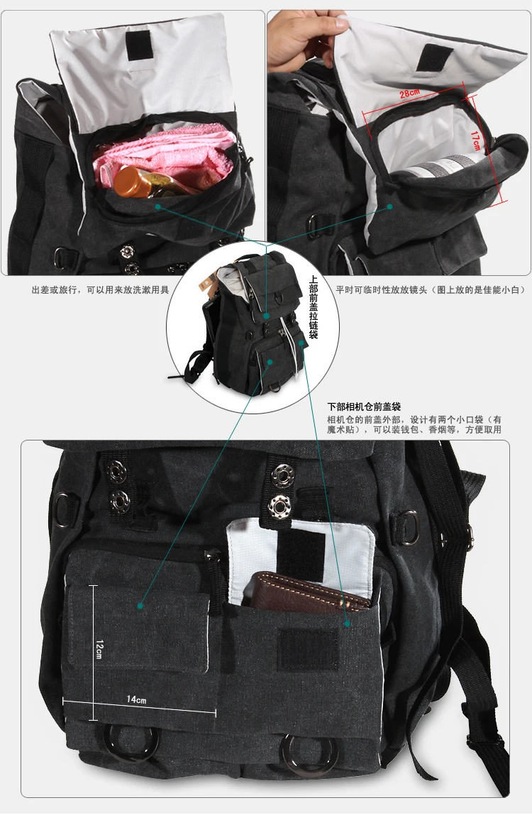 Waterproof Camera Backpack National Lowepro Fits 15 inch Laptop Geographic Canvas SLR Bags Rain Cover for Canon Nikon Sony a6000