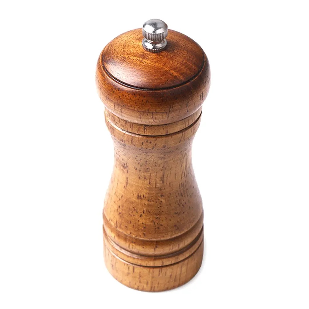 

Pepper Grinder Mill Oak Wood Salt And Pepper Grinder Ceramic Adjustable Coarseness Grinder Seasoning Bottle Kitchen Tool