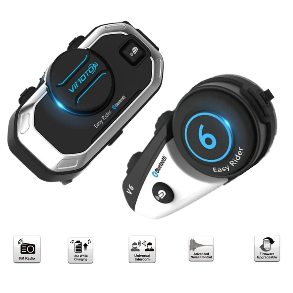 Английская версия Easy Rider Vimoto V8 гарнитура шлем мотоцикл стерео наушники для