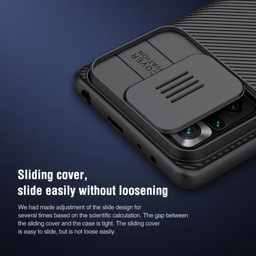 NILLKIN Защита камеры Camshield Phone Case PC Cover On для Xiaomi Redmi Note 10 Pro Max 10s Note10 10Pro 64/128 ГБ Бампер на.