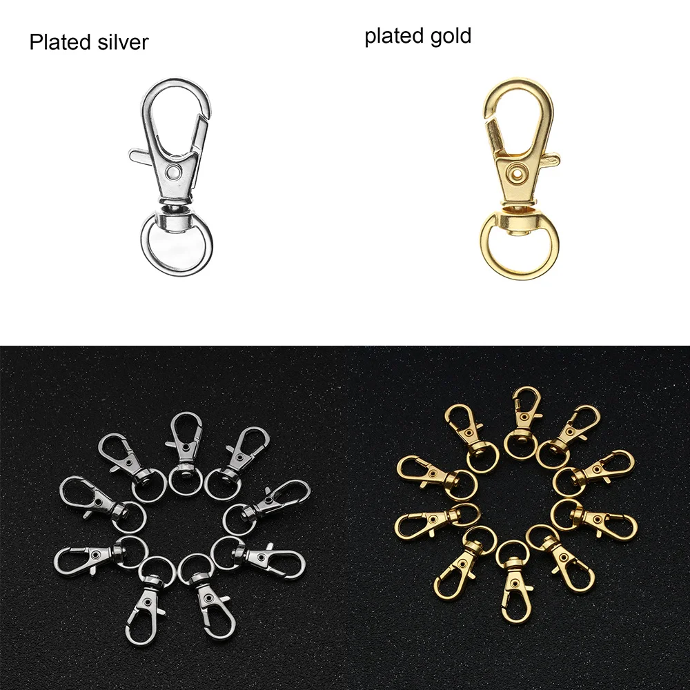 10 штук упак. 32 мм унисекс шарнирная застежка Омар зажимы Крюк Брелок Сплит рюкзак