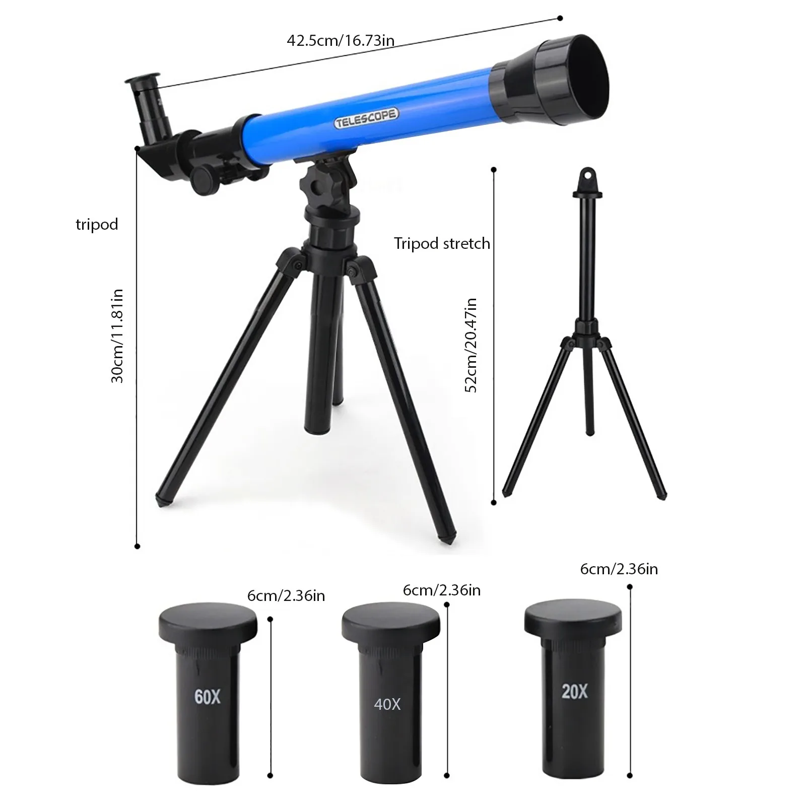 

Students Experimental Astronomical Monocular Telescope Science Education Cognitive Toy Camping Hiking Monocular With Tripod#g30