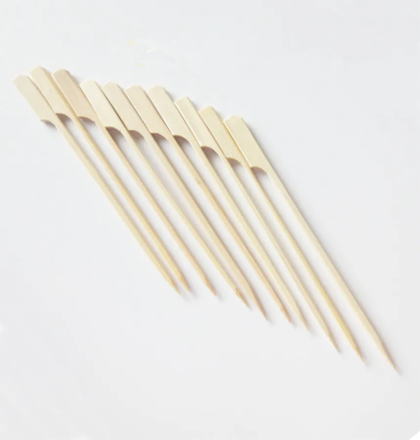 200 шт. 6-дюймовые натуральные бамбуковые палочки Шпажки для барбекю гриля Шашлыка