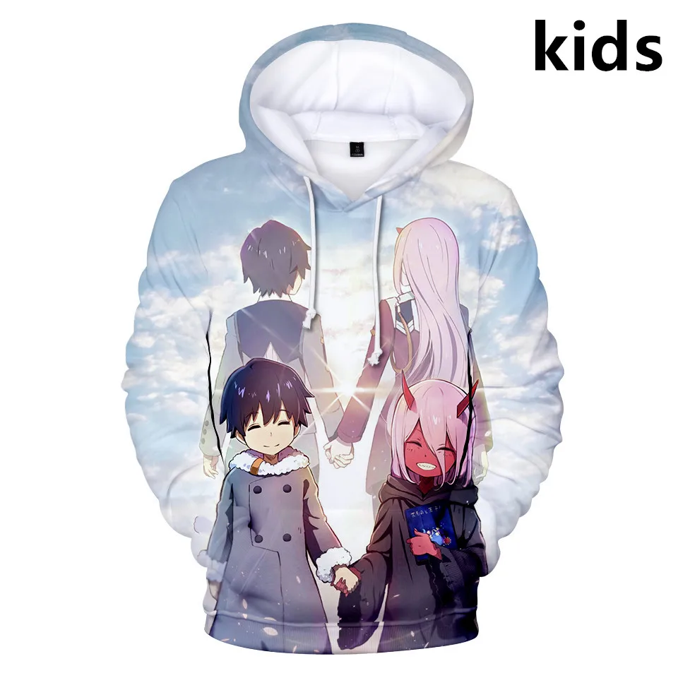 Толстовки с капюшоном для детей от 3 до 14 лет толстовка 3d принтом DARLING in the FRANXX