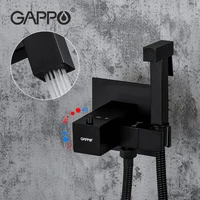 gappo thermostatic bidet faucet solid brass shower head tap bathroom mixer tap shower bidet black faucet